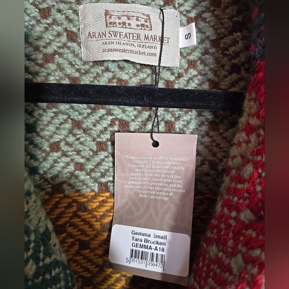 NWT Aran Sweater Market Gemma Multicolor Cardigan Size S - Picture 2 of 12